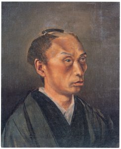 Takahashi Yuichi – Self-Portrait with Chonmage Hairstyle [from Takahashi Yuichi: Pioneer of Modern Western-style Painting]