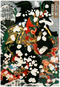 Utagawa Kuniyoshi – Boyasha Sonnijō (One Hundred Eight Heroes of a Popular Water Margin) [from Of Brigands and Bravery: Kuniyoshi’s Heroes of the Suikoden]