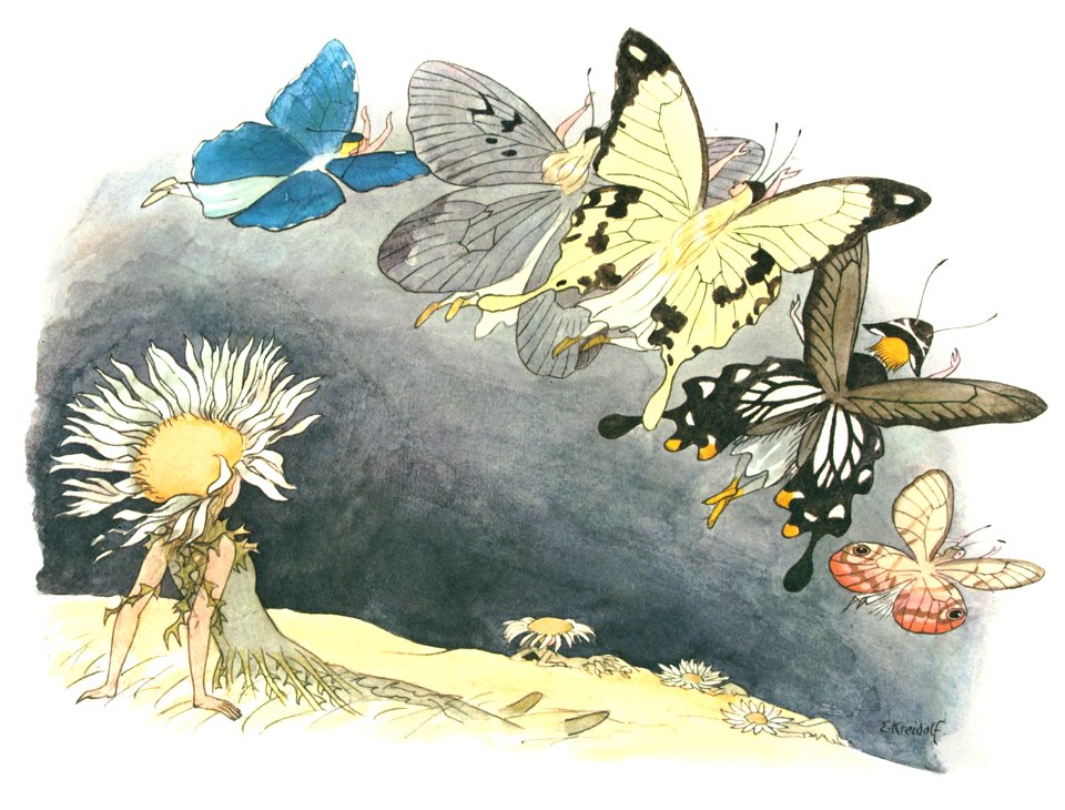 Ernst Kreidolf – Magical Birds [from Lenzgesind ]