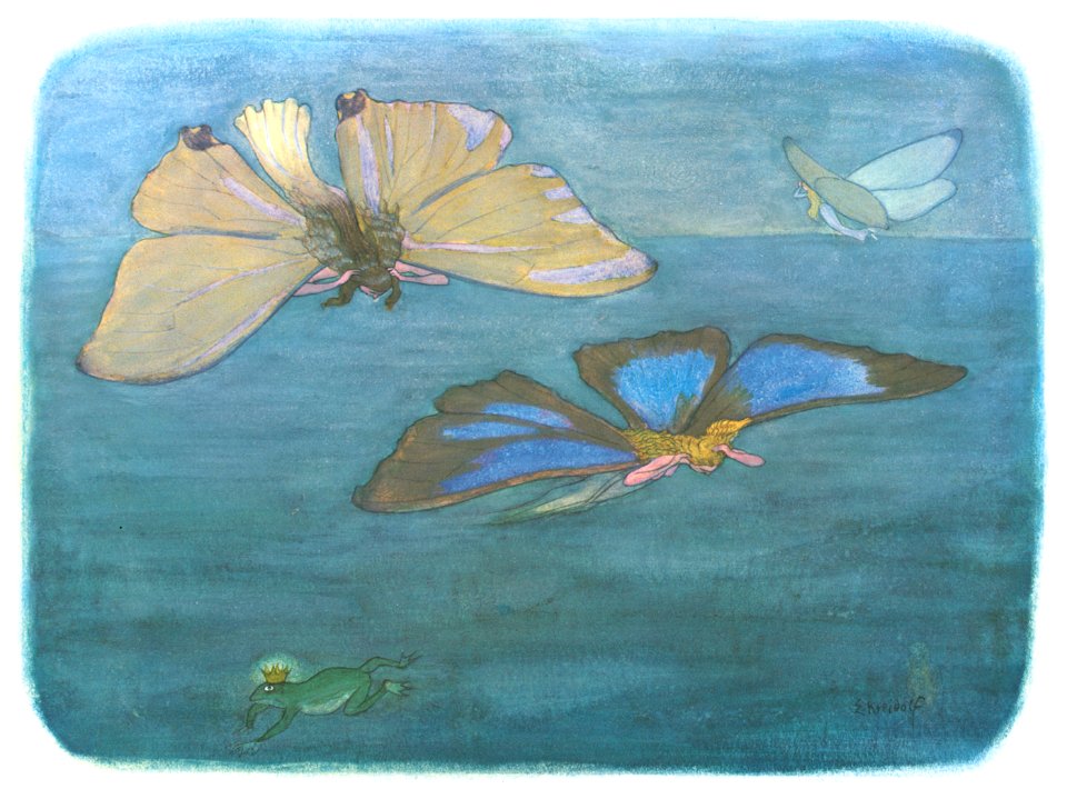 Ernst Kreidolf – Over the Waters [from Lenzgesind ]