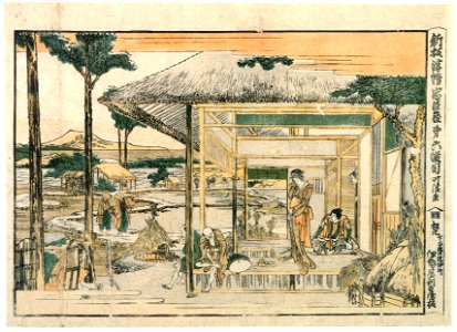 Katsushika Hokusai – Act VI – Newly Published Perspective Picture of the Loyal Retainers [from Meihin Soroimono Ukiyo-e]