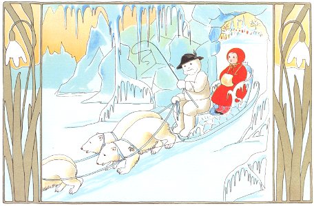 Sibylle von Olfers – Plate 9 [from The Story of the Snow Children]. Free illustration for personal and commercial use.