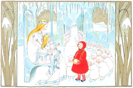 Sibylle von Olfers – Plate 4 [from The Story of the Snow Children]. Free illustration for personal and commercial use.