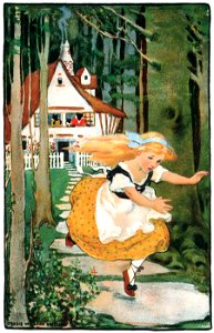 Jessie Willcox Smith – Goldilocks and the Three Bears (Swift’s Premium Calendar) [from Jessie Willcox Smith: American Illustrator]. Free illustration for personal and commercial use.