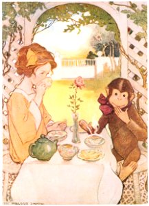 Jessie Willcox Smith – Beauty and the Beast (The Now-A-Days Fairy Book by Anna Alice Chapin) [from Jessie Willcox Smith: American Illustrator]