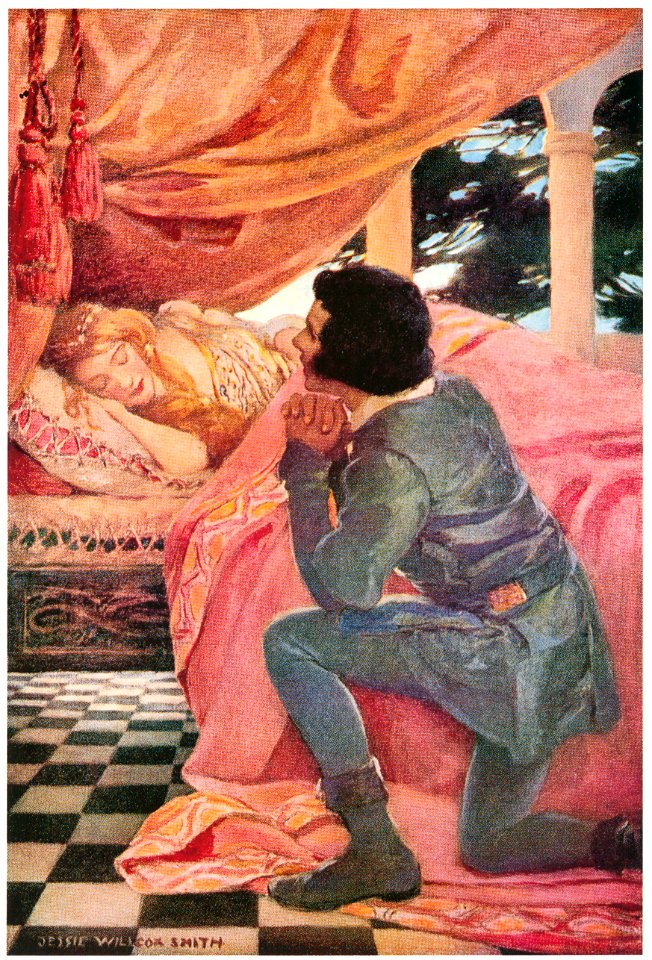 Jessie Willcox Smith – The Sleeping Beauty (A Child’s Book of Stories by Penrhyn W. Coussens) [from Jessie Willcox Smith: American Illustrator]