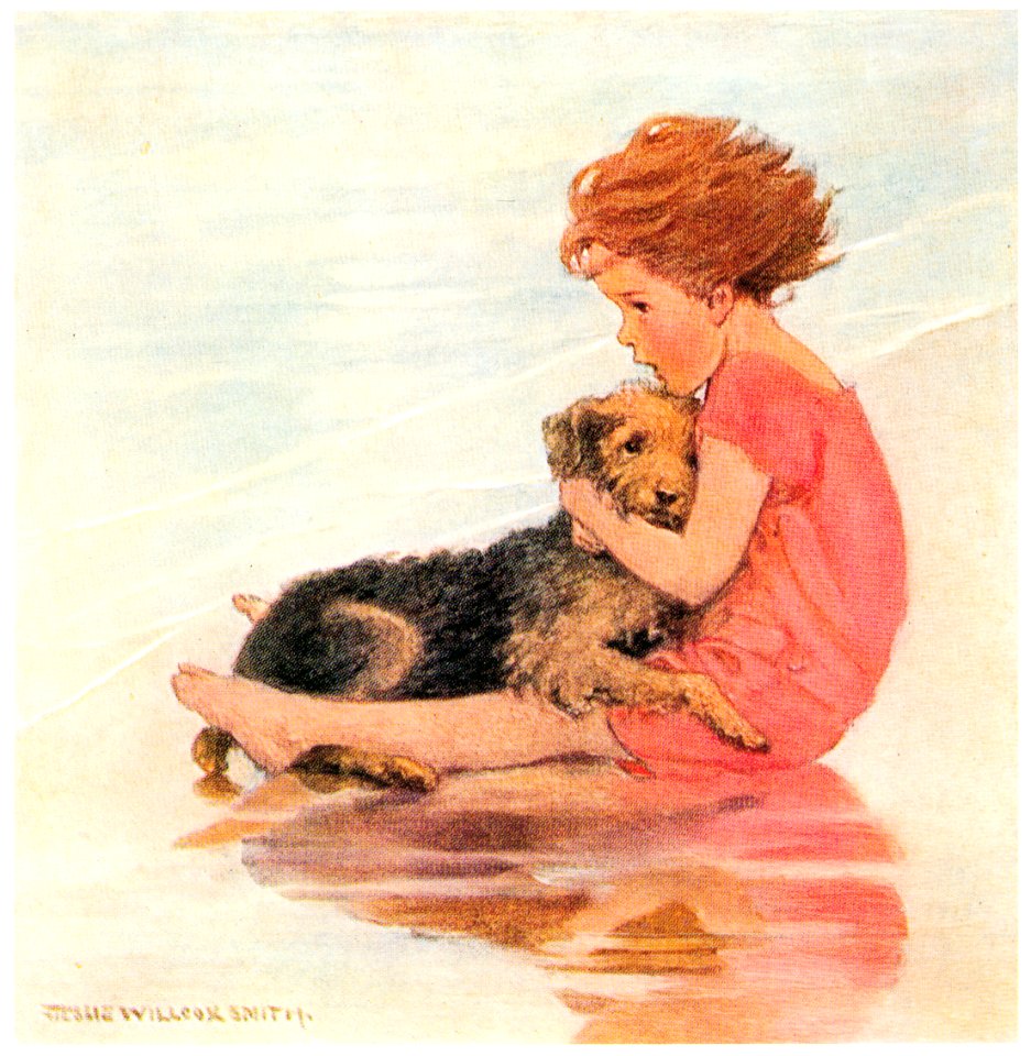 Jessie Willcox Smith – Don’t Be Scared (A Very Little Child’s Book of Stories by Ada M. and Eleanor L. Skinner) [from Jessie Willcox Smith: American Illustrator]