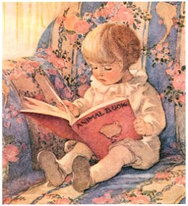 Jessie Willcox Smith – The Animal Book (A Very Little Child’s Book of Stories by Ada M. and Eleanor L. Skinner) [from Jessie Willcox Smith: American Illustrator]. Free illustration for personal and commercial use.
