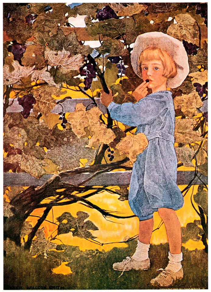 Jessie Willcox Smith – Tasting (The Five Senses by Angela M. Keyes) [from Jessie Willcox Smith: American Illustrator]