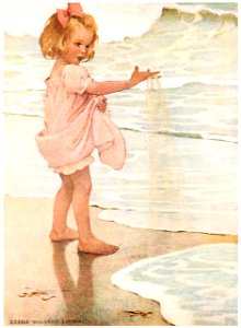 Jessie Willcox Smith – Little Drops of Water (A Child’s Book of Old Verses) [from Jessie Willcox Smith: American Illustrator]. Free illustration for personal and commercial use.