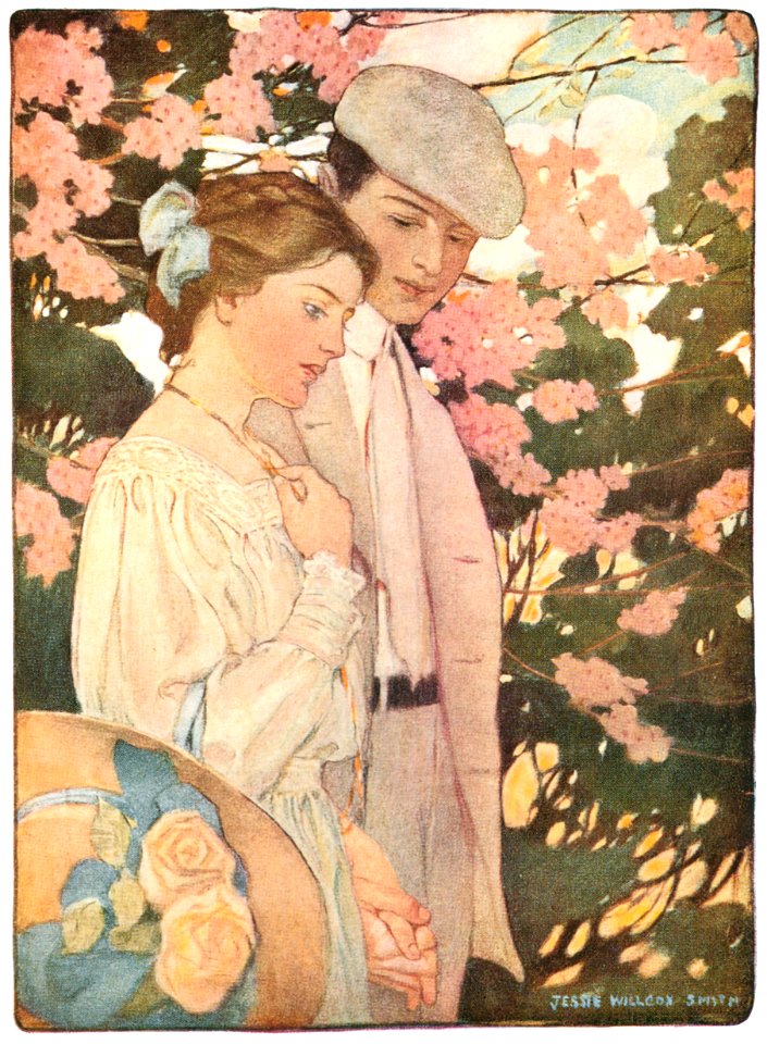 Jessie Willcox Smith – Last scene of all that ends this strange, eventful history (The Seven Ages of Childhood by Carolyn Wells) [from Jessie Willcox Smith: American Illustrator]