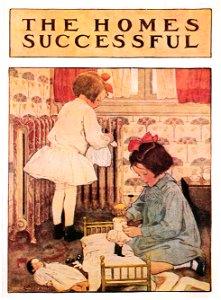 Jessie Willcox Smith – Cosy Homes (The Homes Successful Booklet) [from Jessie Willcox Smith: American Illustrator]. Free illustration for personal and commercial use.