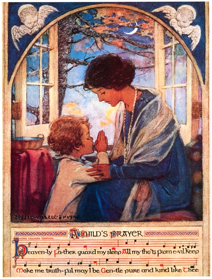 Jessie Willcox Smith – A Child’s Prayer (A Child’s Prayer by Cora Cassard Toogood) [from Jessie Willcox Smith: American Illustrator]