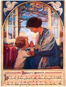 Jessie Willcox Smith – A Child’s Prayer (A Child’s Prayer by Cora Cassard Toogood) [from Jessie Willcox Smith: American Illustrator]. Free illustration for personal and commercial use.