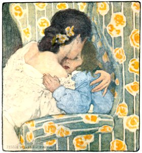 Jessie Willcox Smith – Mother (Rhymes of Real Children by Betty Sage) [from Jessie Willcox Smith: American Illustrator]. Free illustration for personal and commercial use.