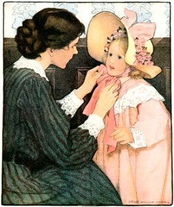 Jessie Willcox Smith – Hats (The Bed-time Book by Helen Hay) [from Jessie Willcox Smith: American Illustrator]