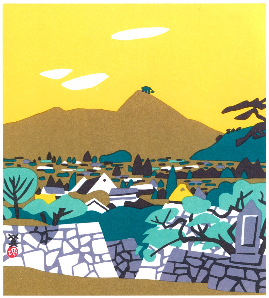 Kawanishi Hide – Ruins of Sasayama Castle [from One Hundred Scenes of Hyogo]