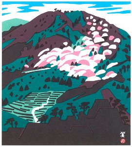 Kawanishi Hide – Ritsuun Gorge [from One Hundred Scenes of Hyogo]