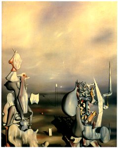 Yves Tanguy – Mains et gants [from Mizue No.927]. Free illustration for personal and commercial use.