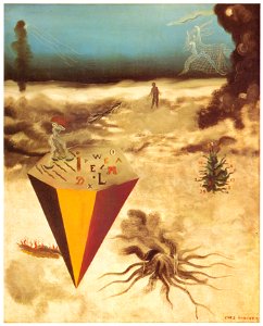 Yves Tanguy – Il faisait ce qu’il voulait [from Mizue No.927]. Free illustration for personal and commercial use.