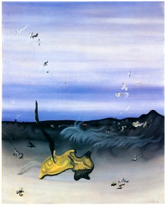 Yves Tanguy – La Splendeur semblable [from Mizue No.927]. Free illustration for personal and commercial use.