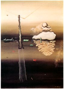 Yves Tanguy – Sans titre [from Mizue No.927]. Free illustration for personal and commercial use.