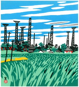 Kawanishi Hide – Ono Radio Tower [from One Hundred Scenes of Hyogo]