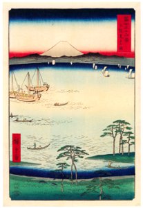 Utagawa Hiroshige – Kuroto Bay in Kazusa Province [from Thirty-six Views of Mount Fuji]