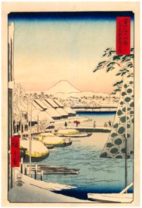 Utagawa Hiroshige – Sukiyagashi in the Eastern Capital [from Thirty-six Views of Mount Fuji]