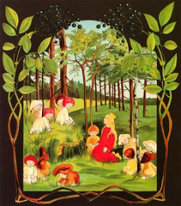 Sibylle von Olfers – Plate 6 [from The Princess in the Forest]. Free illustration for personal and commercial use.