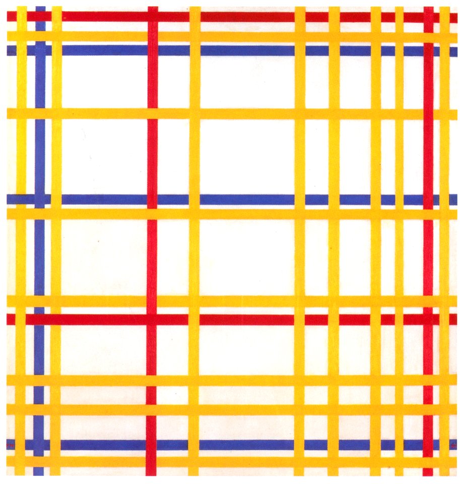 Piet Mondrian – New York City I [from Mondrian: 1872-1944: Structures in Space]