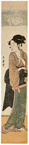 Kitagawa Utamaro – Naniwaya Okita [from Ukiyo-e shuka. Museum of Fine Arts, Boston III]. Free illustration for personal and commercial use.