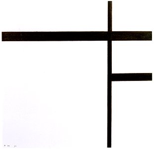 Piet Mondrian – Compositie nr.2 met zwarte lijnen [from Mondrian: 1872-1944: Structures in Space]