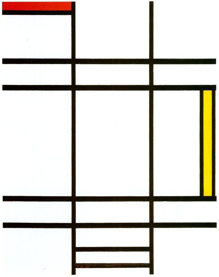 Piet Mondrian – Compositie met wit, rood en geel [from Mondrian: 1872-1944: Structures in Space]