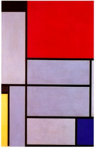 Piet Mondrian – Tableau I [from Mondrian: 1872-1944: Structures in Space]