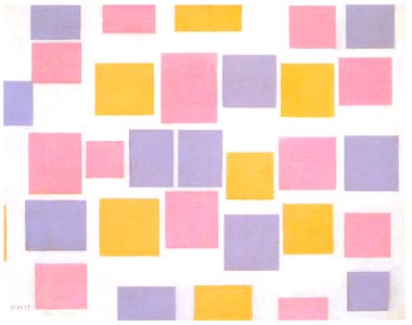 Piet Mondrian – Compositie met kleurvlakjes nr.3 [from Mondrian: 1872-1944: Structures in Space]