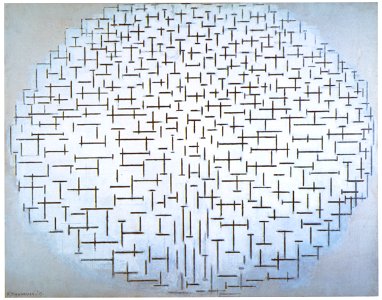 Piet Mondrian – Compositie nr.10 (Pier en oceaan) [from Mondrian: 1872-1944: Structures in Space]