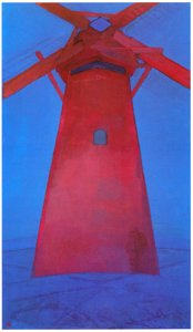 Piet Mondrian – De rode molen [from Mondrian: 1872-1944: Structures in Space]