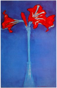 Piet Mondrian – Amaryllis [from Mondrian: 1872-1944: Structures in Space]. Free illustration for personal and commercial use.