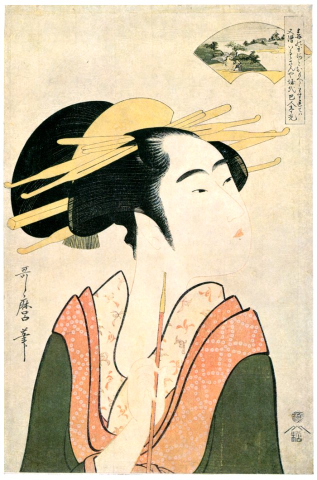 Kitagawa Utamaro – The Kôya Jewel River, from an untitled series of Six Jewel Rivers [from Ukiyo-e shuka. Museum of Fine Arts, Boston III]