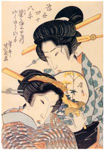 Keisai Eisen – Ukiyo Shijuhatte (Forty-eight Tactics of Love) : Promising to meet at tlie house of appointment [from The Exhibition of Keisai Eisen in memory of the 150th anniversary after his death]