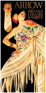 J. C. Leyendecker – Arrow Collar advertisement, 1926. Courtesy Cluett. Peabody & Co., Inc. [from The J. C. Leyendecker Poster Book]