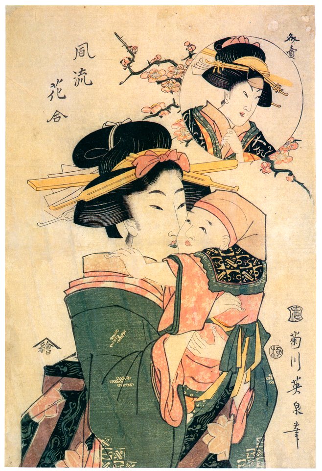 Keisai Eisen – Fûryû Hana-awase [from The Exhibition of Keisai Eisen in memory of the 150th anniversary after his death]