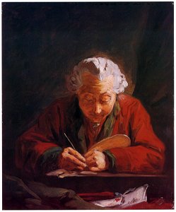 Jean-Honoré Fragonard – FRAGONARD PAINTING A MINIATURE [from Fragonard]. Free illustration for personal and commercial use.