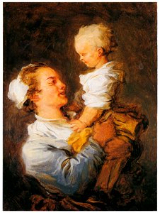 Jean-Honoré Fragonard – MOTHER AND CHILD [from Fragonard]. Free illustration for personal and commercial use.