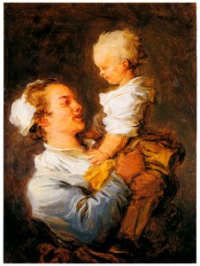 Jean-Honoré Fragonard – MOTHER AND CHILD [from Fragonard]