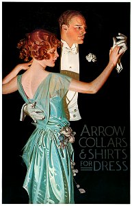 J. C. Leyendecker – Arrow Collar advertisement, ca. 1913. Courtesy Cluett. Peabody & Co., Inc. [from The J. C. Leyendecker Poster Book]