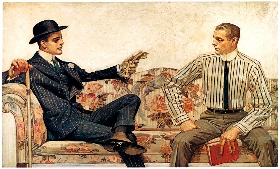J. C. Leyendecker – Arrow Collar advertisement, 1912. Courtesy Cluett. Peabody & Co., Inc. [from The J. C. Leyendecker Poster Book]