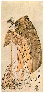 Kitagawa Utamaro – Actor Kataoka Nizaemon VII as Yuri Hachirô [from Ukiyo-e shuka. Museum of Fine Arts, Boston III]. Free illustration for personal and commercial use.