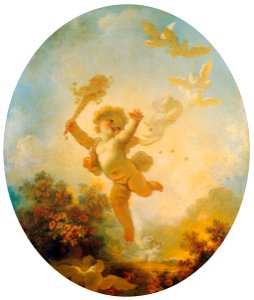 Jean-Honoré Fragonard – LOVE THE JESTER [from Fragonard]. Free illustration for personal and commercial use.